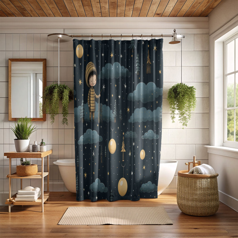 Jolly Night - Premium Shower Curtain