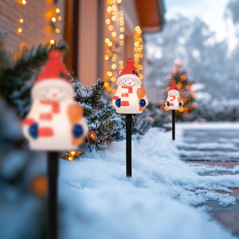 Jolly Snowmen Christmas Pathway Markers 16"