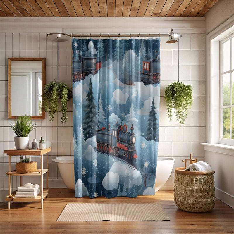 Jolly Train - Premium Shower Curtain