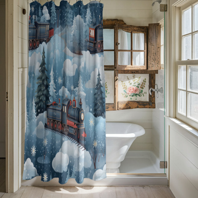 Jolly Train - Premium Shower Curtain