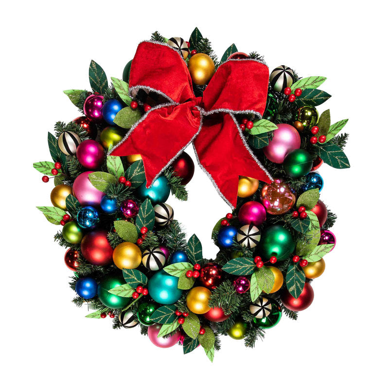 Christmas Wreath as a festive door display