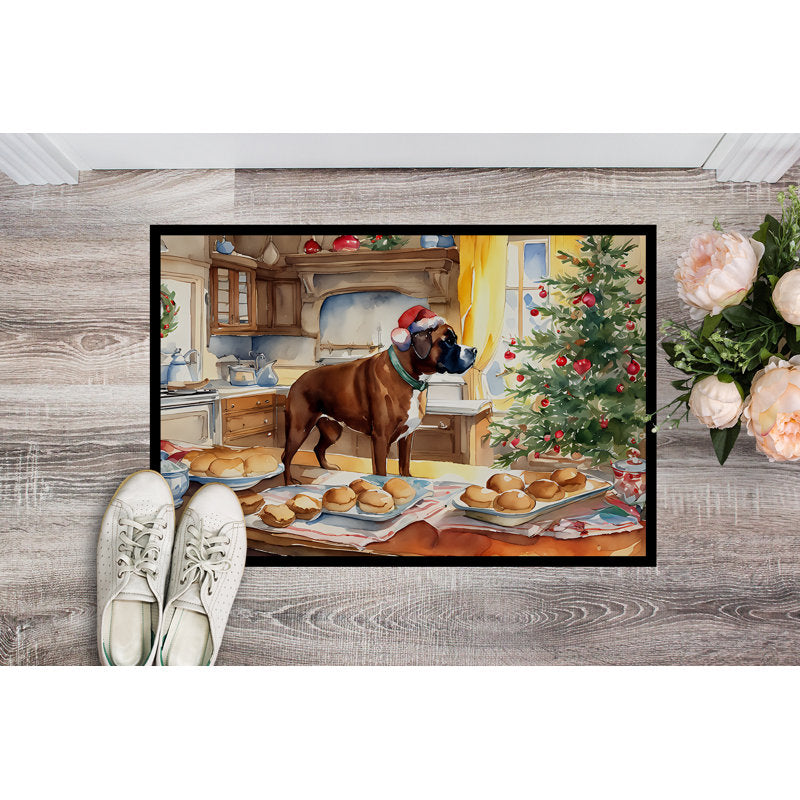 Junya Non-Slip No Pattern Christmas Doormat