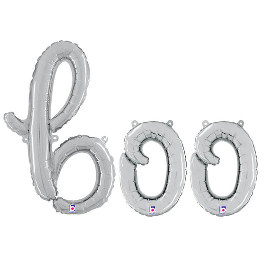 BOO - BETALLIC SCRIPT LETTERS KIT (AIR-FILL ONLY) | USA Decoration®