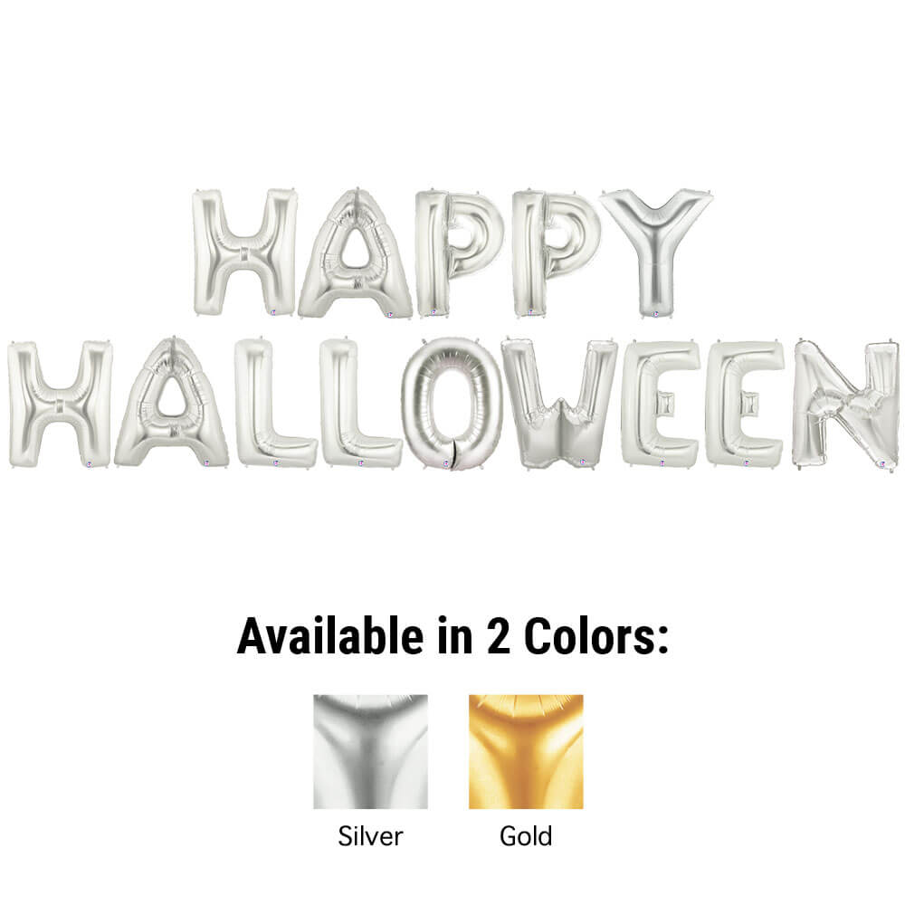 40 inch HAPPY HALLOWEEN - MEGALOON LETTERS KIT | USA Decoration®