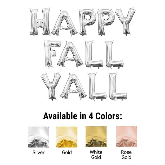 16 inch HAPPY FALL YALL - ANAGRAM LETTERS KIT (AIR-FILL ONLY) | USA Decoration®