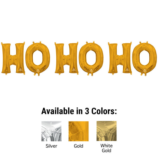 16 inch HO HO HO - ANAGRAM LETTERS KIT (AIR-FILL ONLY) | USA Decoration®