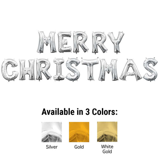 16 inch MERRY CHRISTMAS - ANAGRAM LETTERS KIT (AIR-FILL ONLY) | USA Decoration®