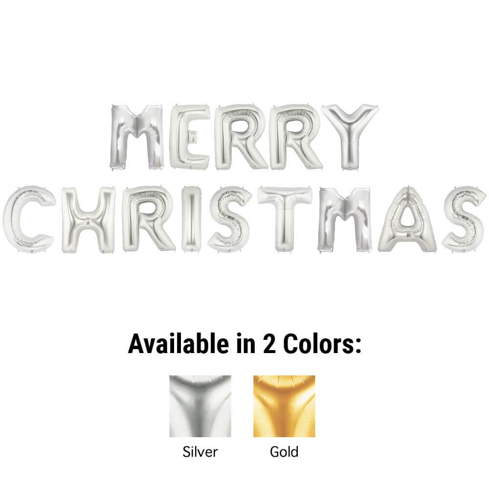 40 inch MERRY CHRISTMAS - MEGALOON LETTERS KIT | USA Decoration®