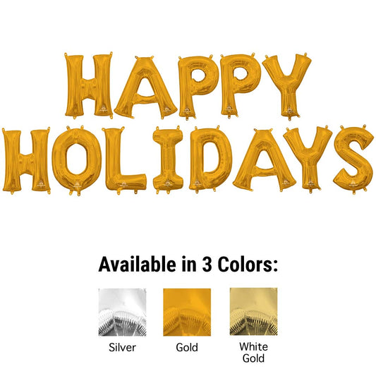 16 inch HAPPY HOLIDAYS - ANAGRAM LETTERS KIT (AIR-FILL ONLY) | USA Decoration®