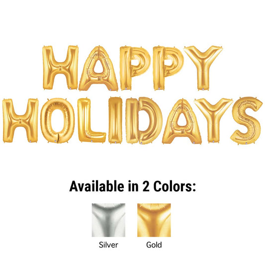 40 inch HAPPY HOLIDAYS - MEGALOON LETTERS KIT | USA Decoration®