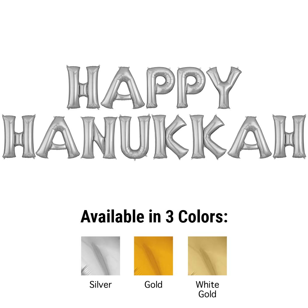 34 inch HAPPY HANUKKAH - ANAGRAM LETTERS KIT | USA Decoration®