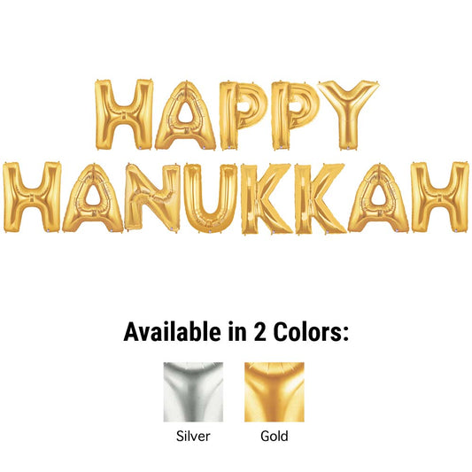 40 inch HAPPY HANUKKAH - MEGALOON LETTERS KIT | USA Decoration®