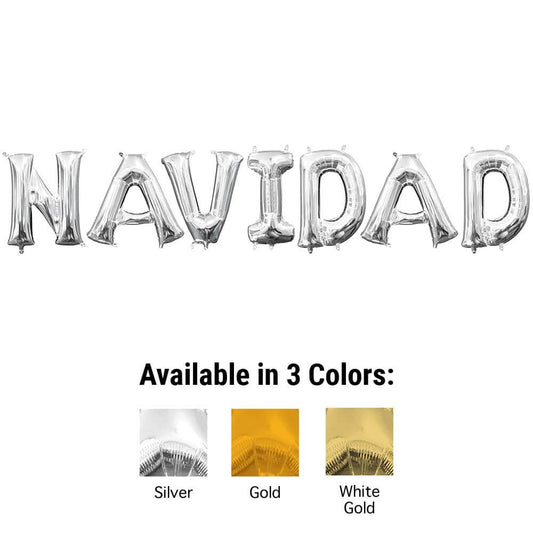 16 inch NAVIDAD - ANAGRAM LETTERS KIT (AIR-FILL ONLY) | USA Decoration®