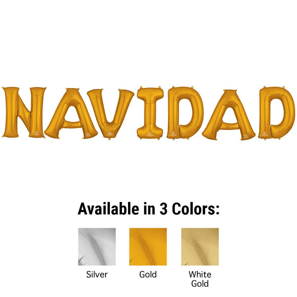 34 inch NAVIDAD - ANAGRAM LETTERS KIT | USA Decoration®