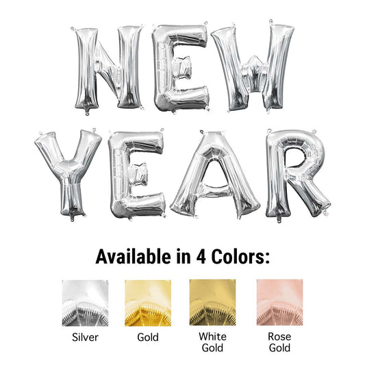 16 inch NEW YEAR - ANAGRAM LETTERS KIT (AIR-FILL ONLY) | USA Decoration®