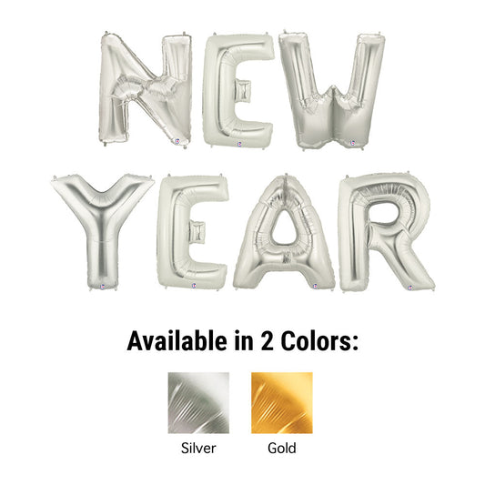 40 inch NEW YEAR - MEGALOON LETTERS KIT | USA Decoration®