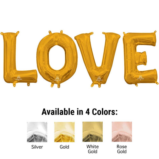 16 inch LOVE - ANAGRAM LETTERS KIT (AIR-FILL ONLY) | USA Decoration®