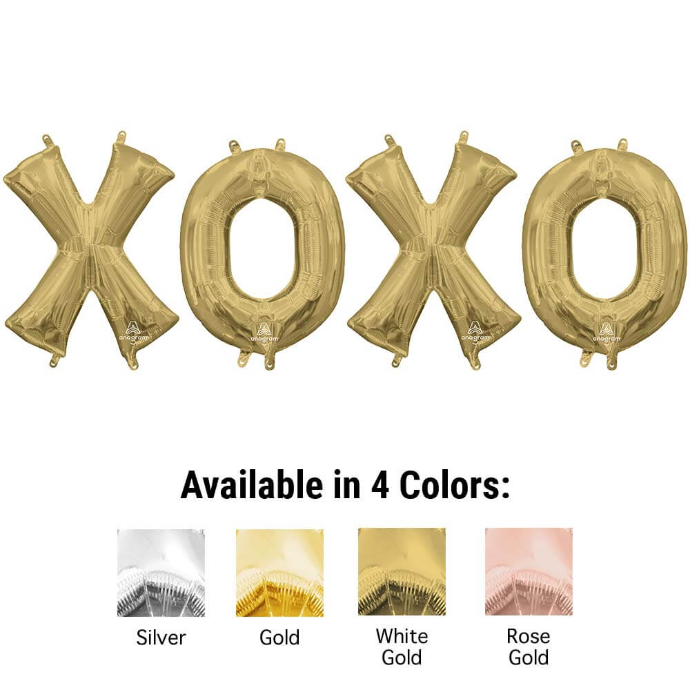 16 inch XOXO - ANAGRAM LETTERS KIT (AIR-FILL ONLY) | USA Decoration®
