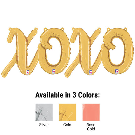 XOXO - BETALLIC SCRIPT LETTERS KIT (AIR-FILL ONLY) | USA Decoration®