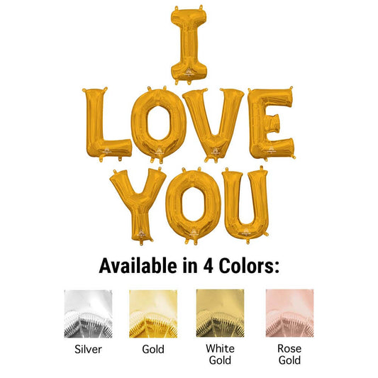 16 inch I LOVE YOU - ANAGRAM LETTERS KIT (AIR-FILL ONLY) | USA Decoration®