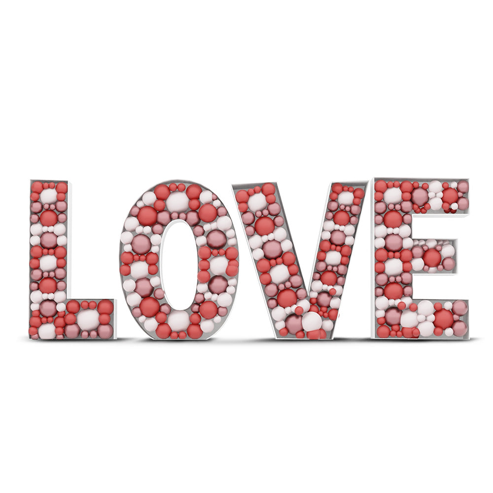 39 inch LOVE - MOSAIC FRAME LETTER KIT | USA Decoration®