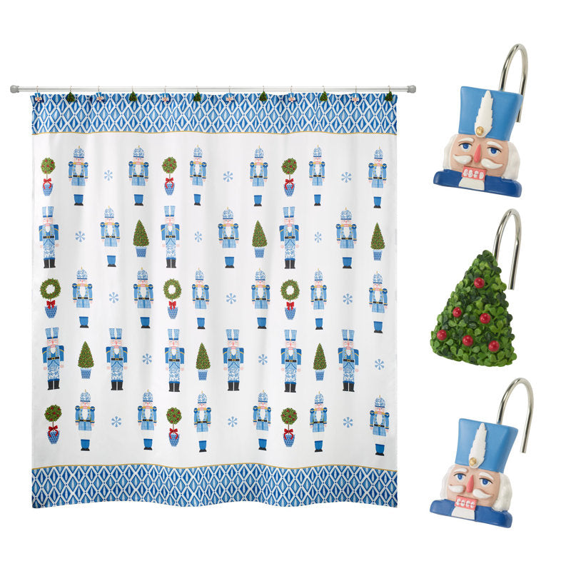Kediri 13 Piece Shower Curtain Set + Hooks