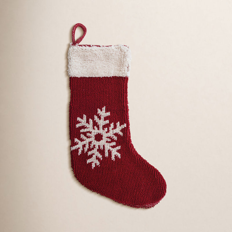 Knit Snowflake Stocking