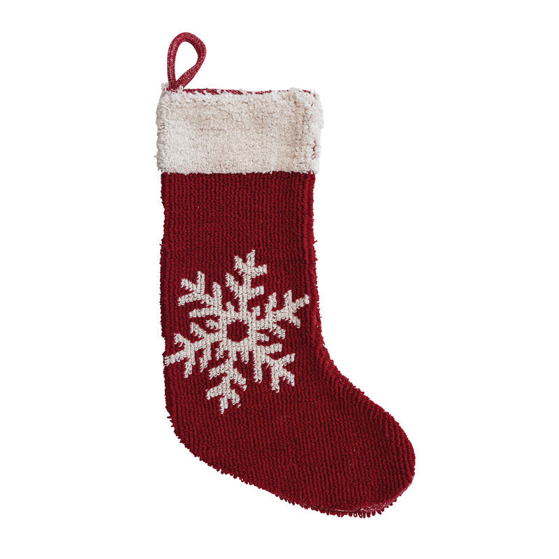 Knit Snowflake Stocking