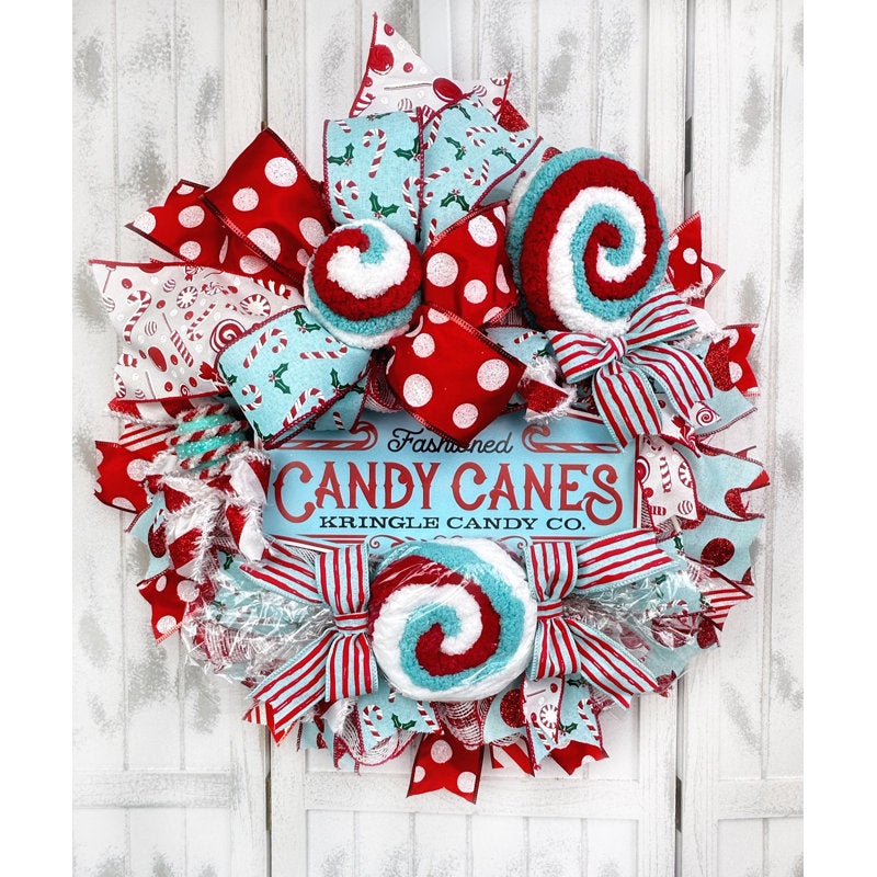Christmas Wreath as a festive door display