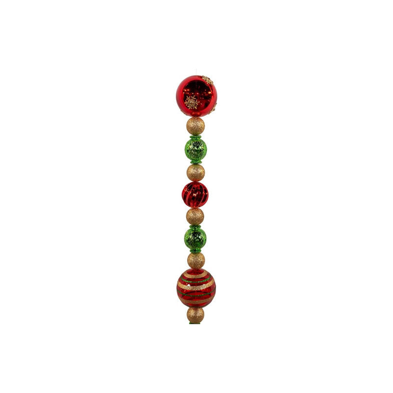 6 ft Green Dripping Christmas Garland draped across a fireplace mantel