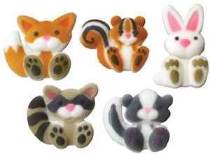 Woodland Animals Asst Sugars - 70 pcs