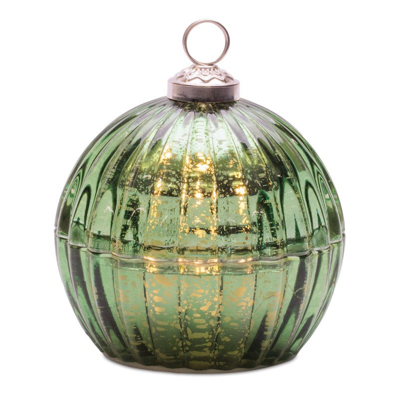 Pine / Christmas Tree Scented Jar Candle with Ceramic Holder