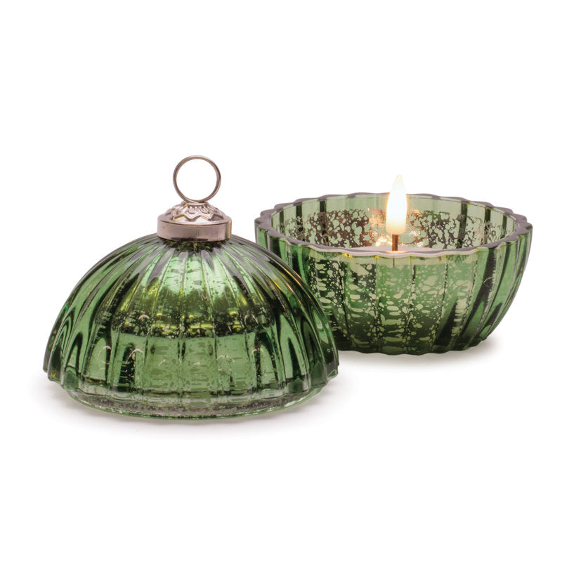 Pine / Christmas Tree Scented Jar Candle with Ceramic Holder