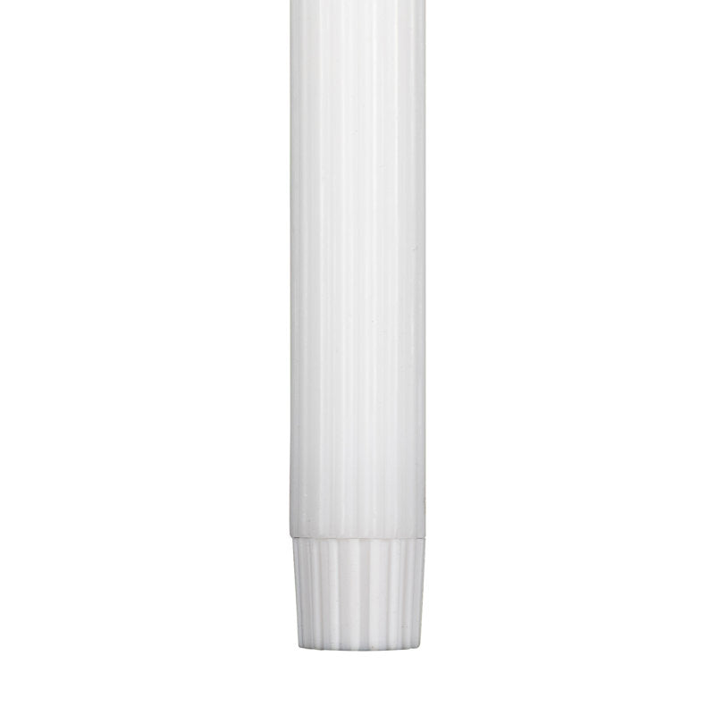 LED Flickering Flameless Taper Church-Top Christmas Candles - 9.75" - White - Set Of 2