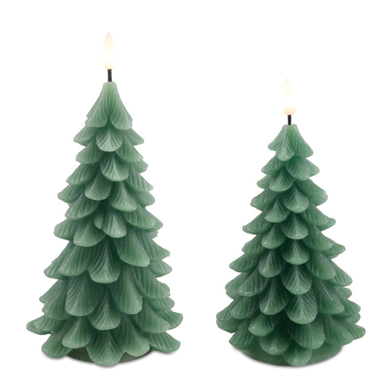 Pine / Christmas Tree Scented Jar Candle with Ceramic Holder