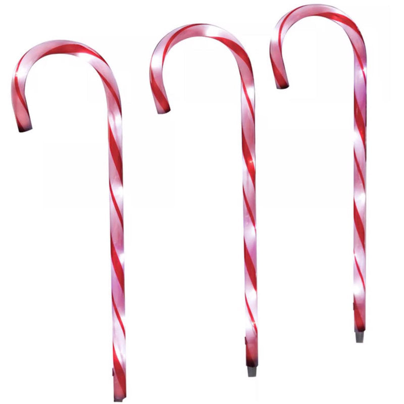 LED Warm White Candy Cane 27 in. Pathway Decor