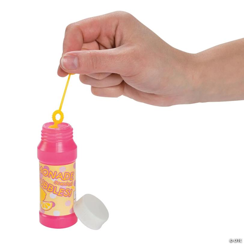Lemonade-Scented Bubble Bottles - 12 Pc.