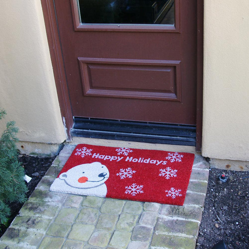 Lenoire Non-Slip No Pattern Christmas Doormat