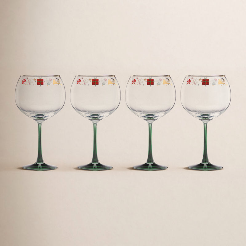 Lenox Nutcracker Ballet Balloon Wine Glasses, Set of 4