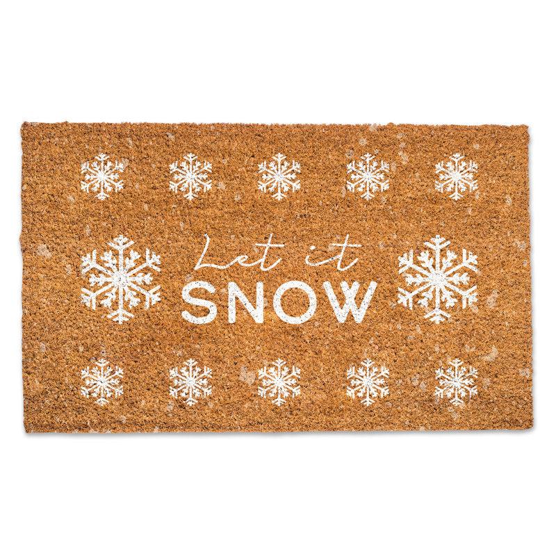 Let it Snow Coir Doormat