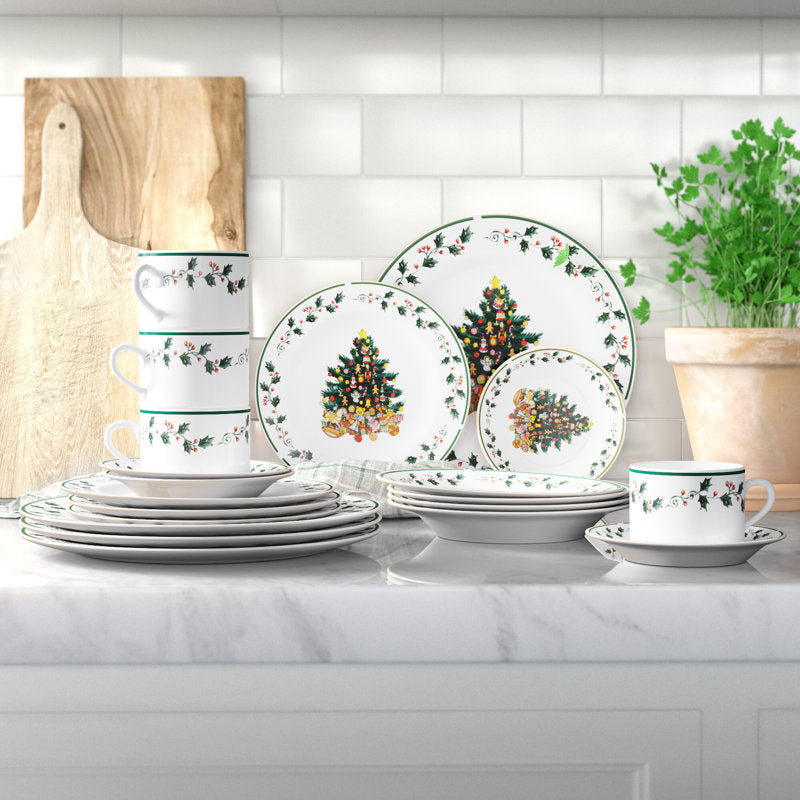 Ley Ceramic Dinnerware Set 20 Piece - Service for 4