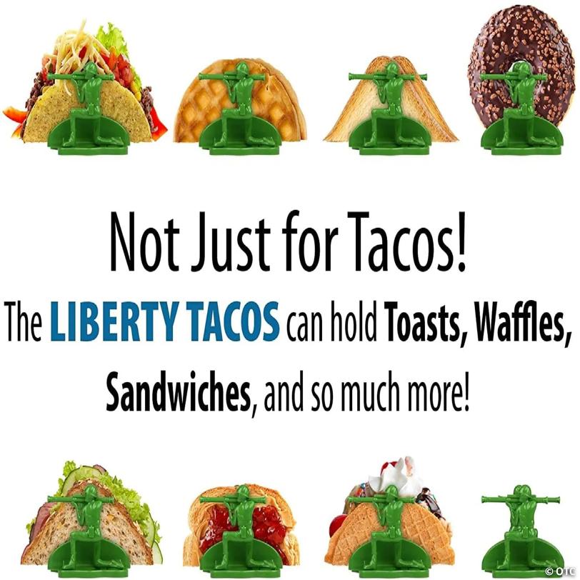 Liberty Sculpted Little Green Army Men Taco & Snack Holder