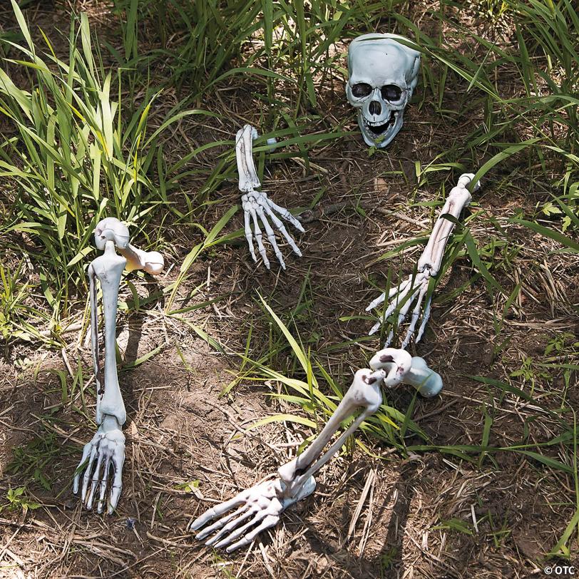 Life-Size Skeleton Yard Halloween Decoration