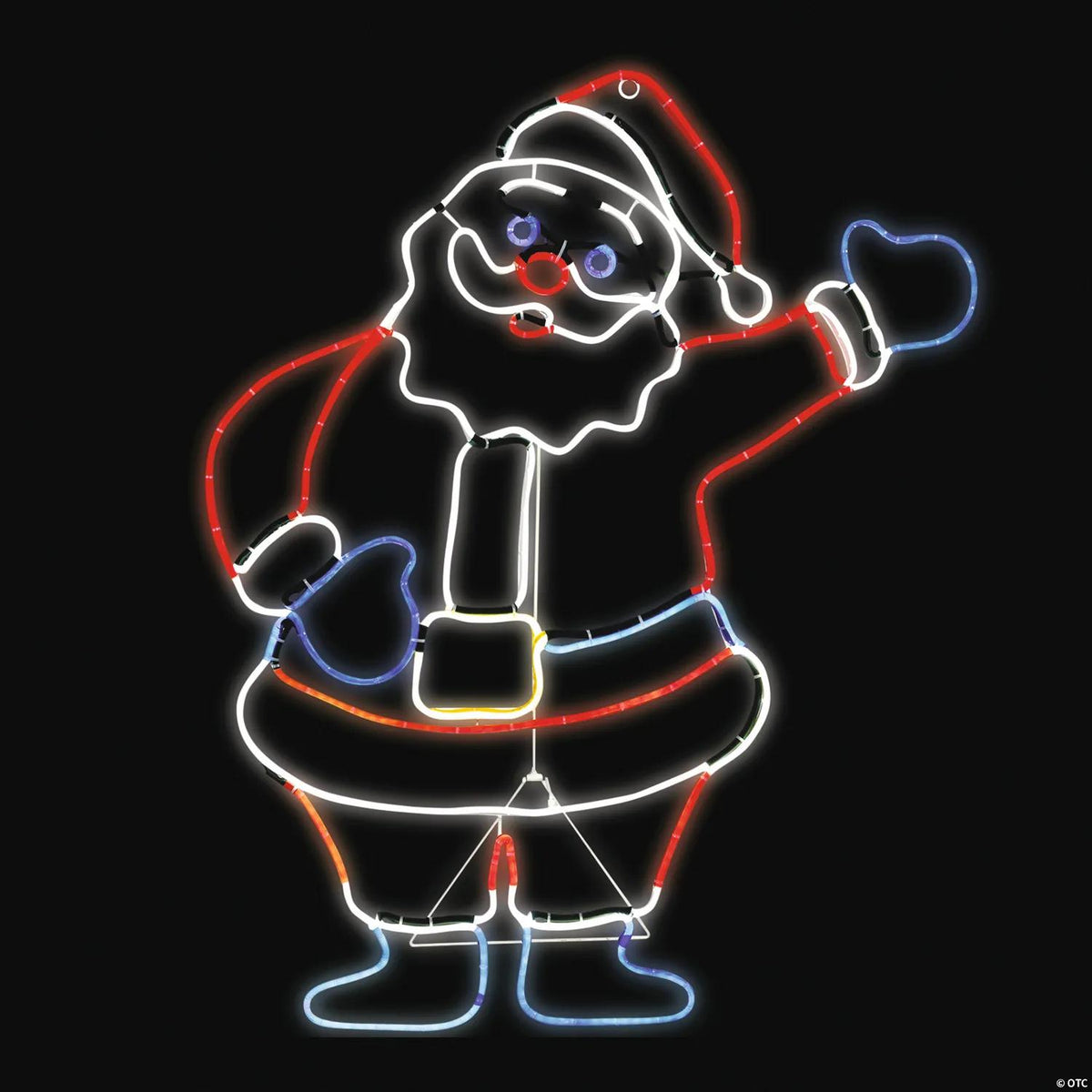 Light-up Glo Santa outdoor Christmas sign