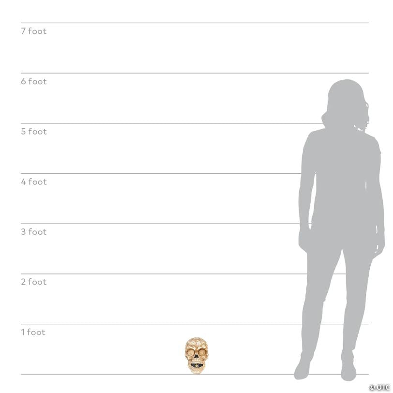 Light-Up Skull Doorbell Decoration
