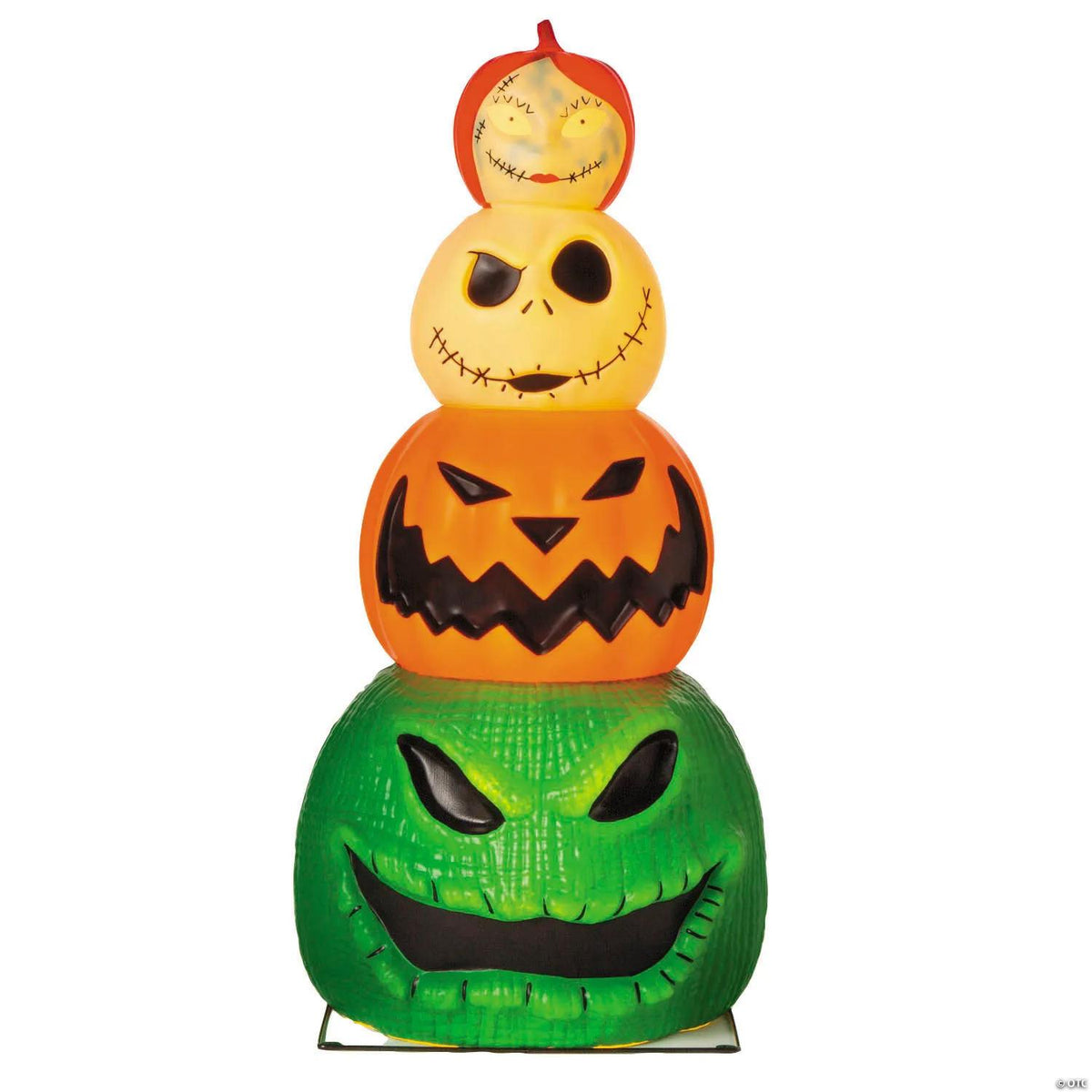 Light-Up The Nightmare Before Christmas™ Character Pumpkin Stack Halloween Decoration - 49