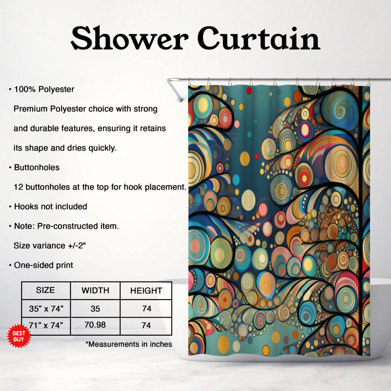 Lighted Tree - Premium Shower Curtain