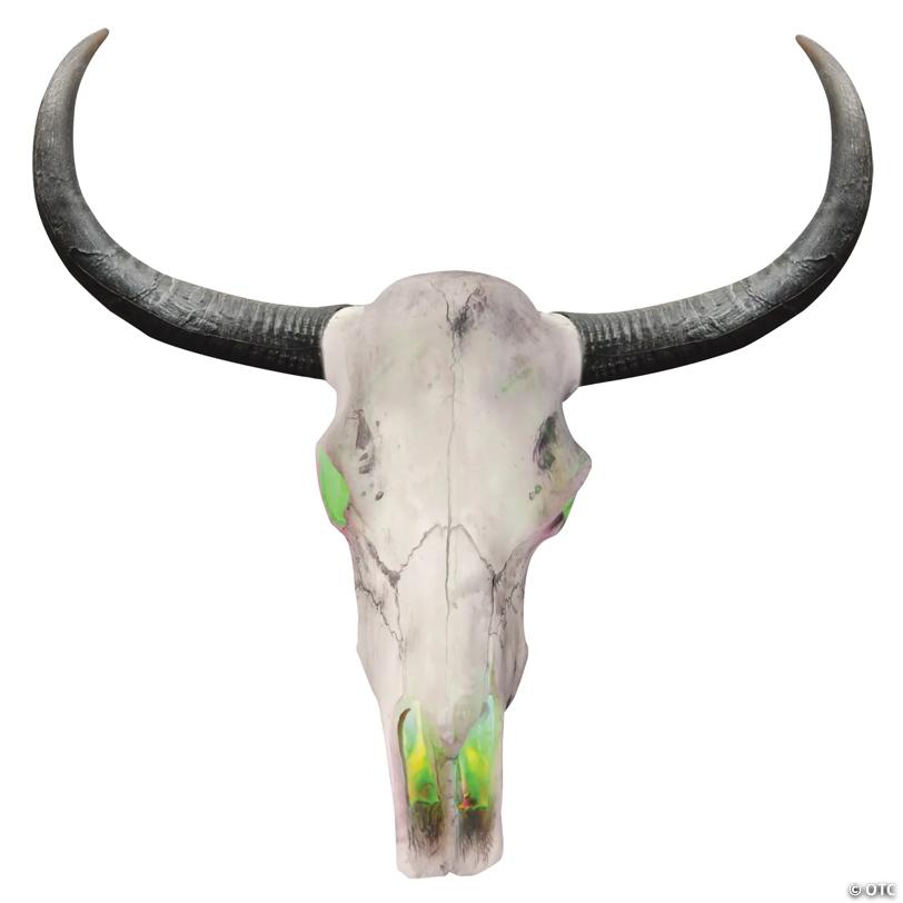 Lightup Longhorn Skull Decoration