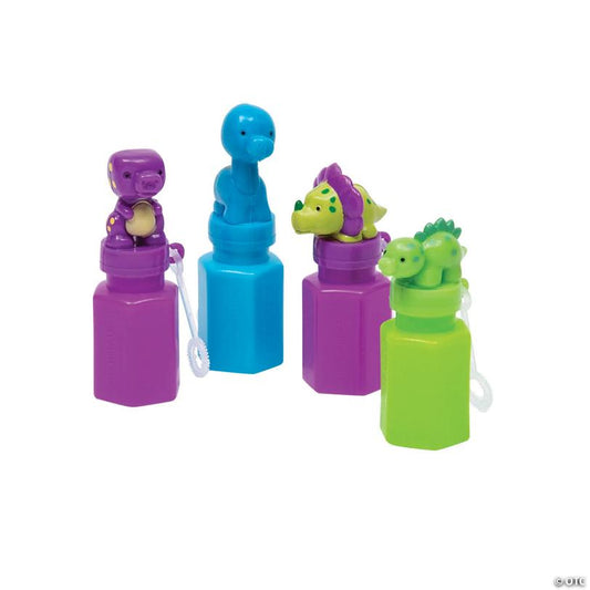 Little Dino Bubble Bottles - 12 Pc.