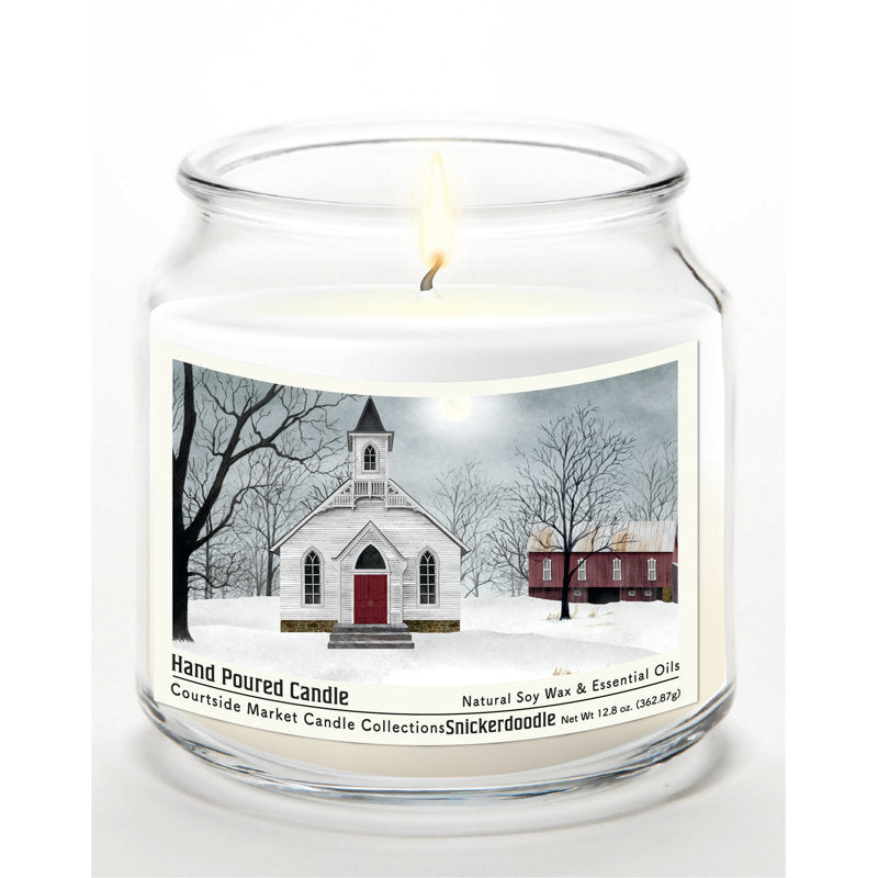 Love One Another 14 oz Candle Glass Jar with Brushed Silver Metal Lid